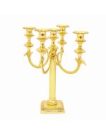 Grehom 5 Arm Candelabra - Golden Fountain; 30 cm Candle Holder