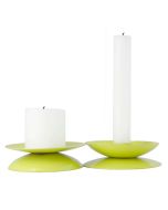 Grehom Reversible Candle Holder- Green; Candlestick & Votive Holder