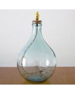 Grehom Lamp Base- Tear Drop; 49 cm Recycled Glass Lamp Base