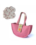 Grehom Notebook & Handbag set - Pink Scribble