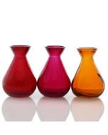 Grehom Recycled Glass Bud Vase (Set of 3) - Classic; 10 cm Vase (Agate)