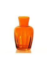 Grehom Recycled Glass Bud Vase - Pleats (Orange)