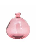 Grehom Recycled Glass Vase- Bubble (Blush); 23cm Vase
