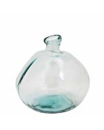 Grehom Recycled Glass Vase- Bubble (Clear); 23cm Vase