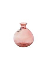 Grehom Recycled Glass Vase- Bubble (Blush); 18cm Vase