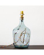Grehom Table Lamp Base- Demijohn (Clear); 36 cm Recycled Glass Table Lamp Base