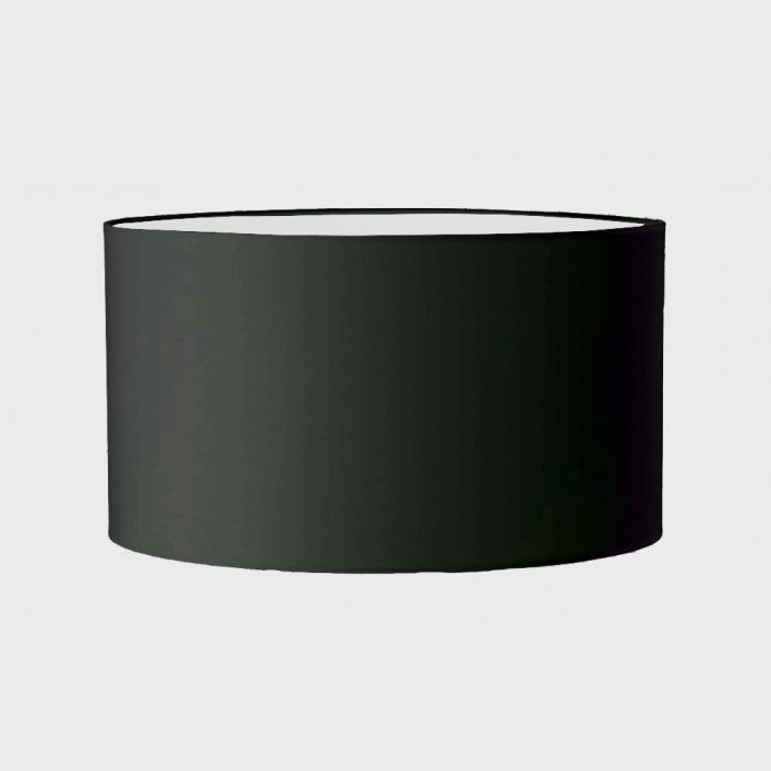 Grehom Lampshade - Drum (Black); Fabric Lamp Shade
