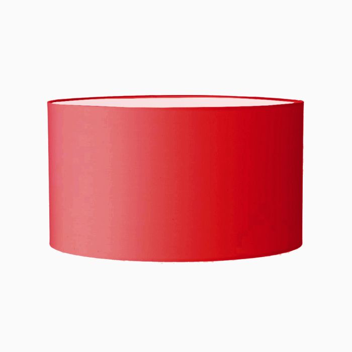 Grehom Lampshade- Drum (Red); Tapered Shade 30cm