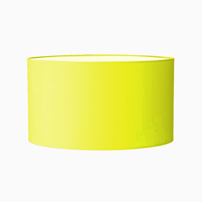 Grehom Lampshade- Drum (Yellow); Tapered Shade 25cm