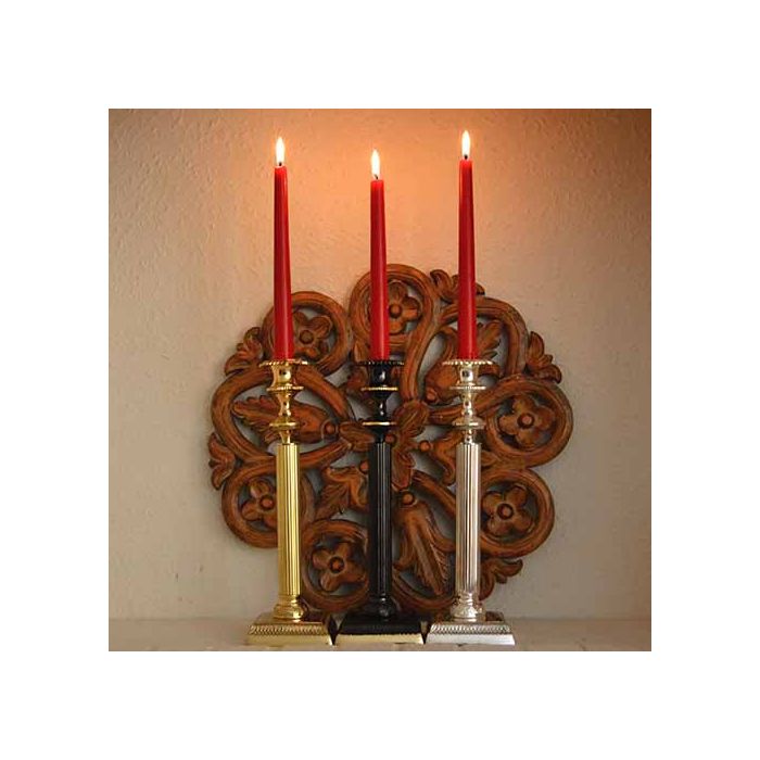 Grehom Brass Candlestick - Fountain; 28 cm Candle Holder