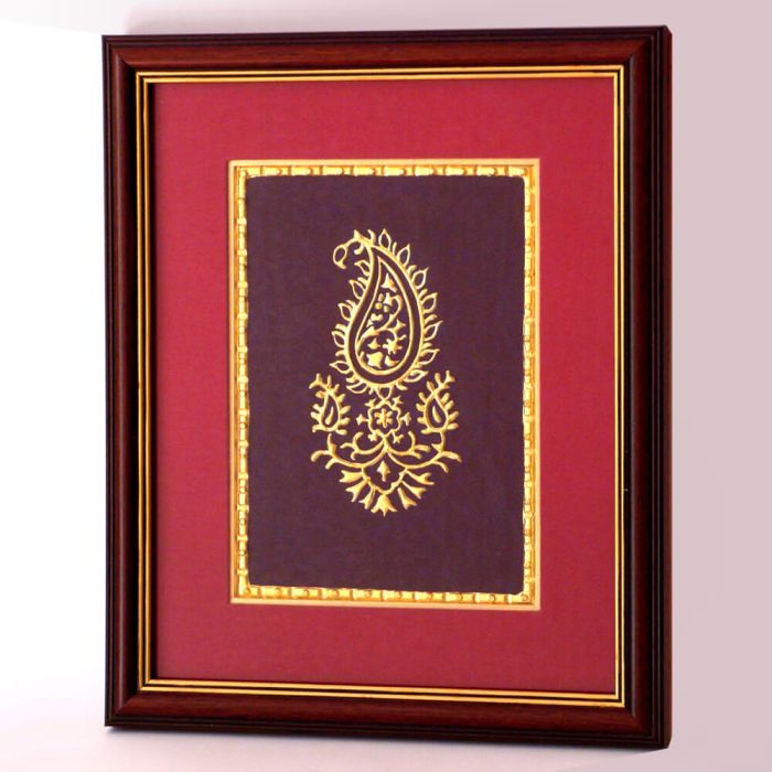 Grehom Wall Art - Gold Paisely