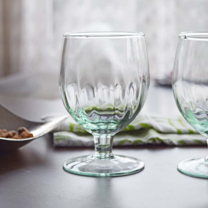 Grehom Recycled Glass Wine Glass ( Set of 2) - Brandy; 360ml Stemware