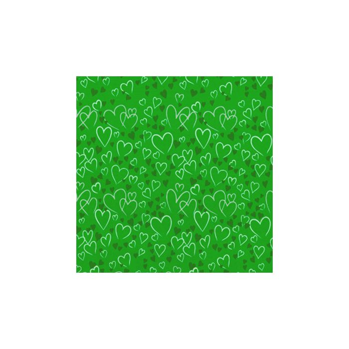 Grehom Gift Wrapping Paper - Green Hearts