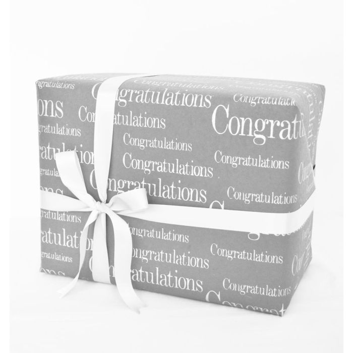 Grehom Gift Wrapping Paper - Congratulations