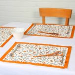 Grehom Placemats (Set of 2) - Bell Flower; Cotton Tablemats