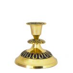 Grehom Candlestick- Antique Golden; Small