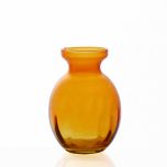 Grehom Recycled Glass Bud Vase - Olpe (Orange); 11cm Vase