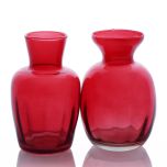 Grehom Recycled Glass Bud Vase - Duo (Red)