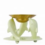 Grehom Oil Burner - Ivory White Dolphins