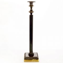 Grehom Candlestick -Black-Nickel Fountain;  39 cm Brass Candle Holder