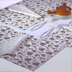 Grehom Placemats (Set of 2) - Carnations; Cotton Tablemats