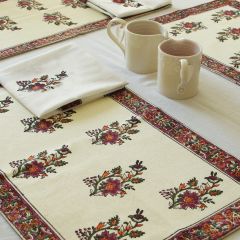 Grehom Placemats (Set of 2) - Terracotta Flower Bouquet