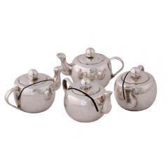 Grehom Place Card Holder (Set of 4) - Silver Teapot