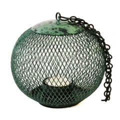 Grehom Tea Light Holder - Cage (Algae Green); Indoor Metal Lantern