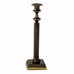 Grehom Candlestick - Black Nickel Fountain; 28cm candle holder