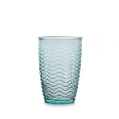 Grehom Recycled Glass Tumblers (Set of 2)- Waves (360ml)