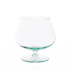 Grehom Recycled Glass Hurricane Lamp - Cognac