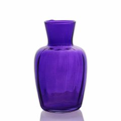 Grehom Recycled Glass Bud Vase - Pleats (Lilac); 11cm Vase