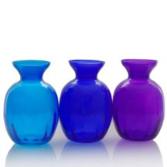 Grehom Recycled Glass Bud Vase (Set of 3) - Olpe; 11cm Vase (Opal)