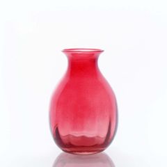 Grehom Recycled Glass Bud Vase - Olpe (Red); 11cm Vase
