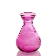 Grehom Recycled Glass Bud Vase - Classic (Fuchsia);10 cm Vase