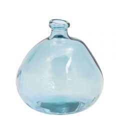 Grehom Recycled Glass Vase- Bubble (Light Blue); 33 cm Vase
