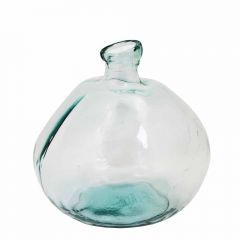 Grehom Recycled Glass Vase- Bubble (Clear); 33 cm Vase