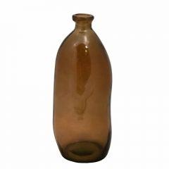 Grehom Recycled Glass Vase- Curvy (Smoke); 35 cm Vase
