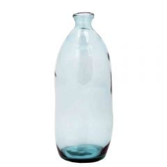 Grehom Recycled Glass Vase- Curvy (Clear); 35 cm Vase