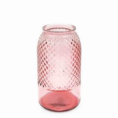 Grehom Recycled Glass Vase - Diamond (27 cm) - Blush