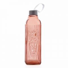 Grehom Recycled Glass Bottle- Drink To Go ( Pink); 600ml