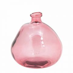 Grehom Recycled Glass Vase- Bubble (Blush); 33 cm Vase