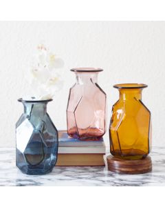Grehom Recycled Glass Vase - Origami; 16 cm Vase