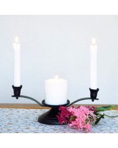 Grehom Pillar & Votive Candle Holder - Black