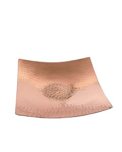 Grehom Candle Plate - Hammered Copper Large