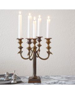 Grehom 5 Arm Candelabra - Old English Fountain; 30 cm Candle Holder