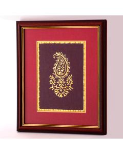 Grehom Wall Art - Gold Paisely