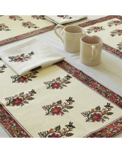 Grehom Placemats (Set of 2) - Terracotta Flower Bouquet