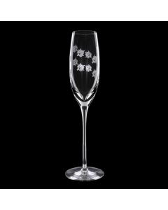 Grehom Crystal Champagne Glass - Maple Leaf (200ml)