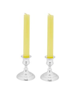 Grehom Candlesticks & Candles (Set of 2) - Nice & Simple (Silver)
